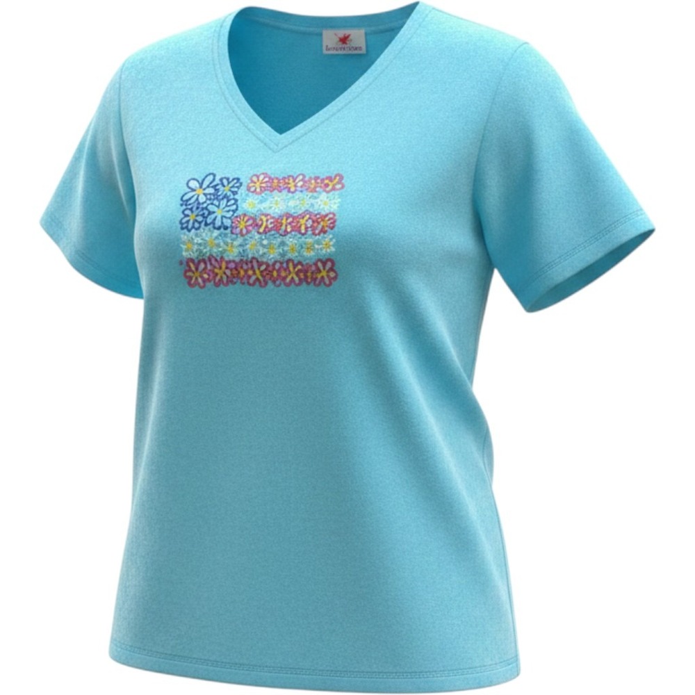 Quacker Factory 3X Terry Cloth Lounge Set‎ Blue Daisy American Flag 4th of July